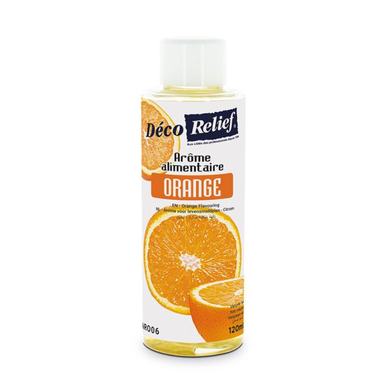 Arôme alimentaire liquide orange - 120 ml