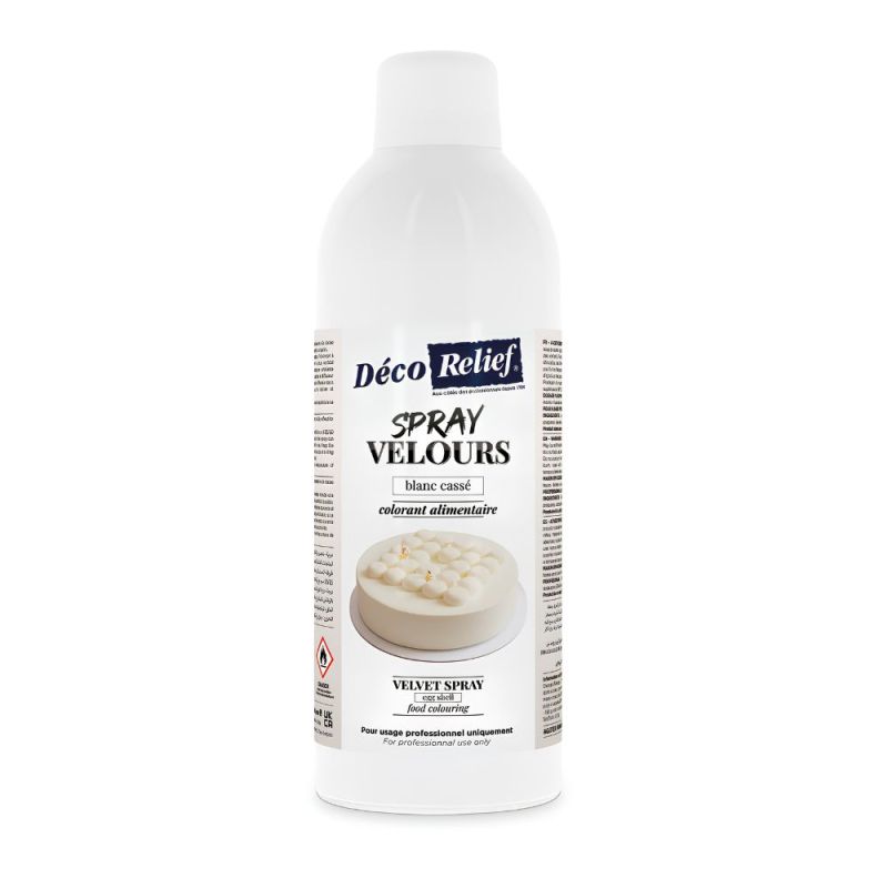Spray velours beurre de cacao blanc cassé - 400 ml