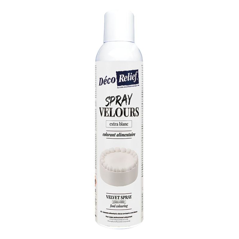 Spray velours beurre de cacao extra blanc - 300 ml