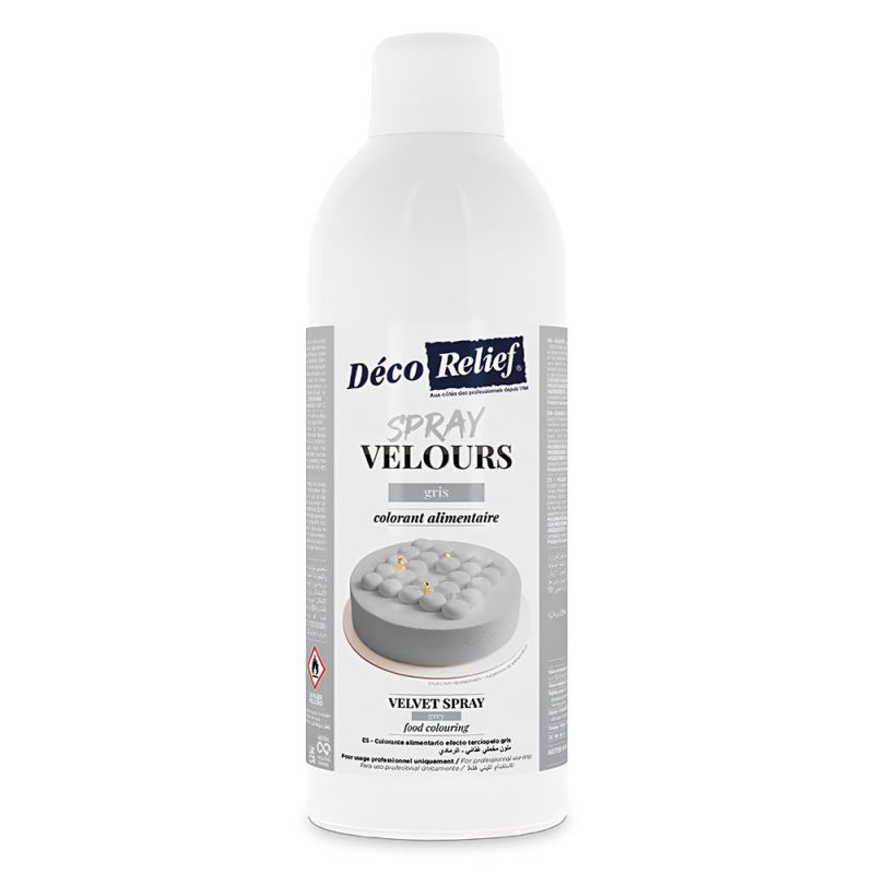 Spray velours beurre de cacao gris - 400 ml