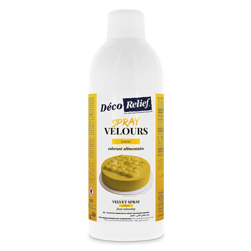 Spray velours beurre de cacao jaune - 400 ml