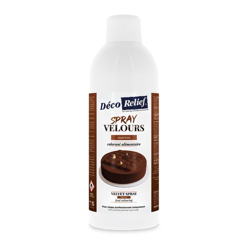 Spray velours beurre de cacao marron - 400 ml