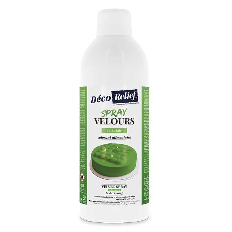 Spray velours beurre de cacao vert clair - 400 ml