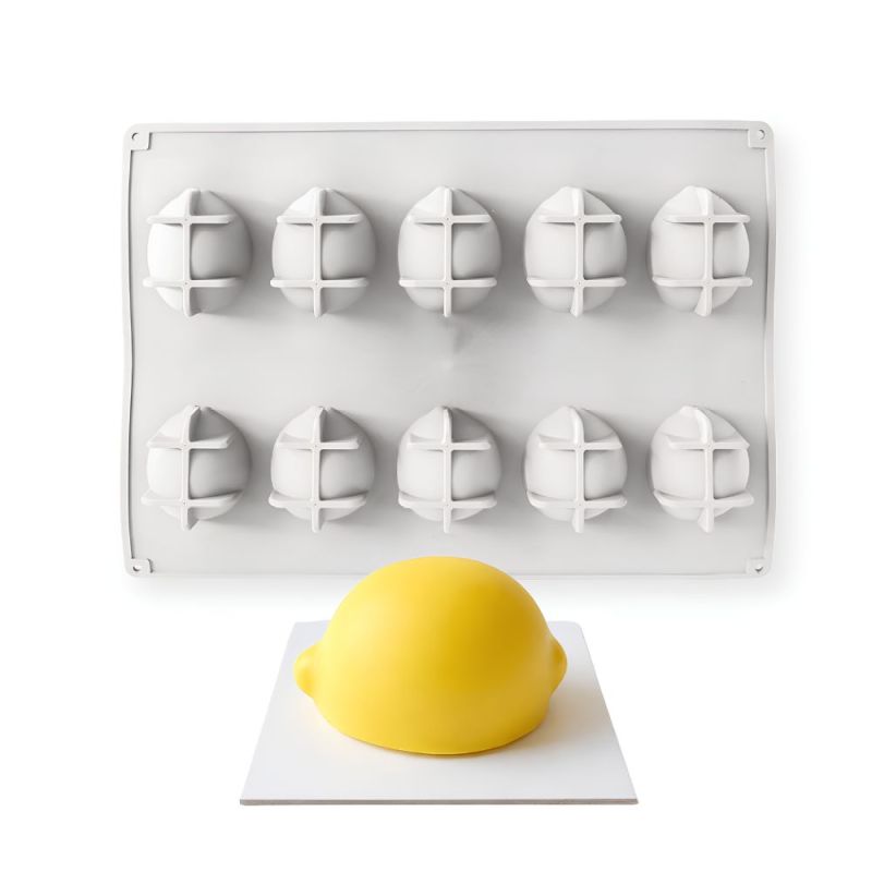 Moule silicone plaque trompe-l'œil citron
