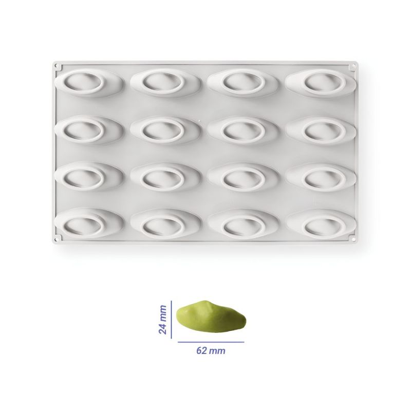 Moule silicone plaque mini trompe-l'œil pistache