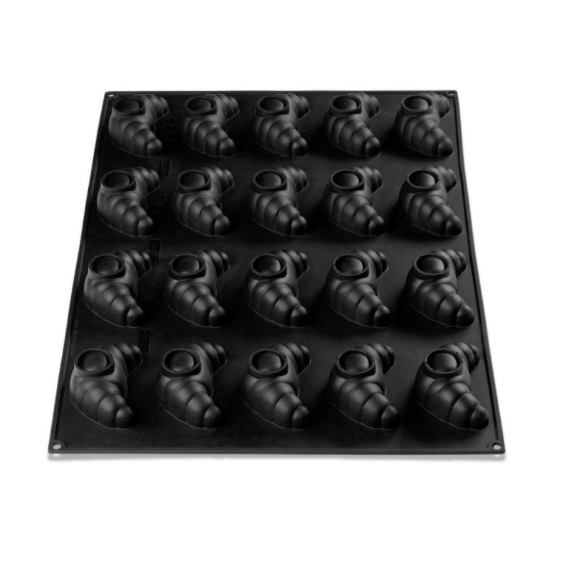 Moule silicone Pavoflex croissant trompe-l'œil individuel