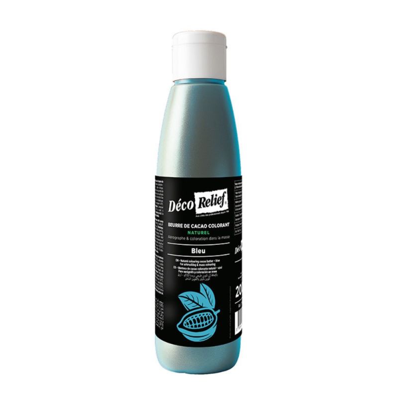 Beurre de cacao coloré naturel bleu - 200 g