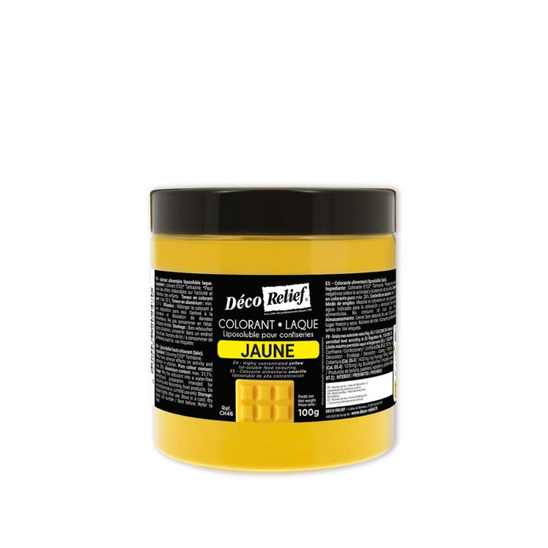 Colorant alimentaire liposoluble jaune pour trompe-l'œil - 100 g
