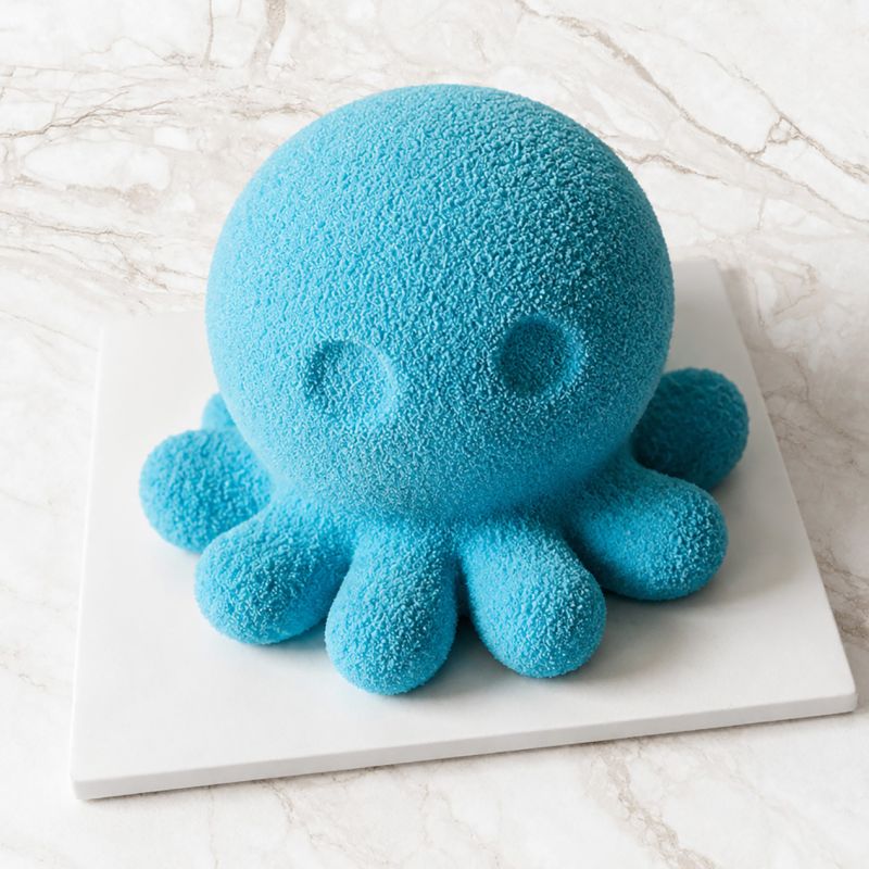 Moule silicone trompe-l'œil poulpe individuel
