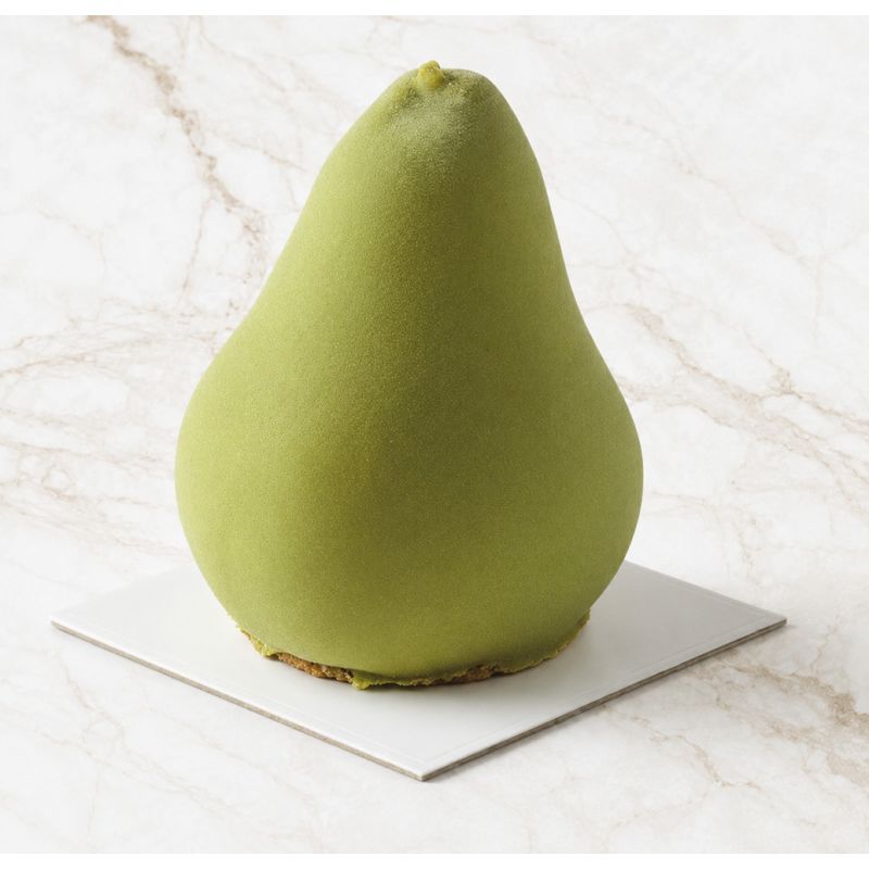 Moule silicone trompe-l'œil poire individuel