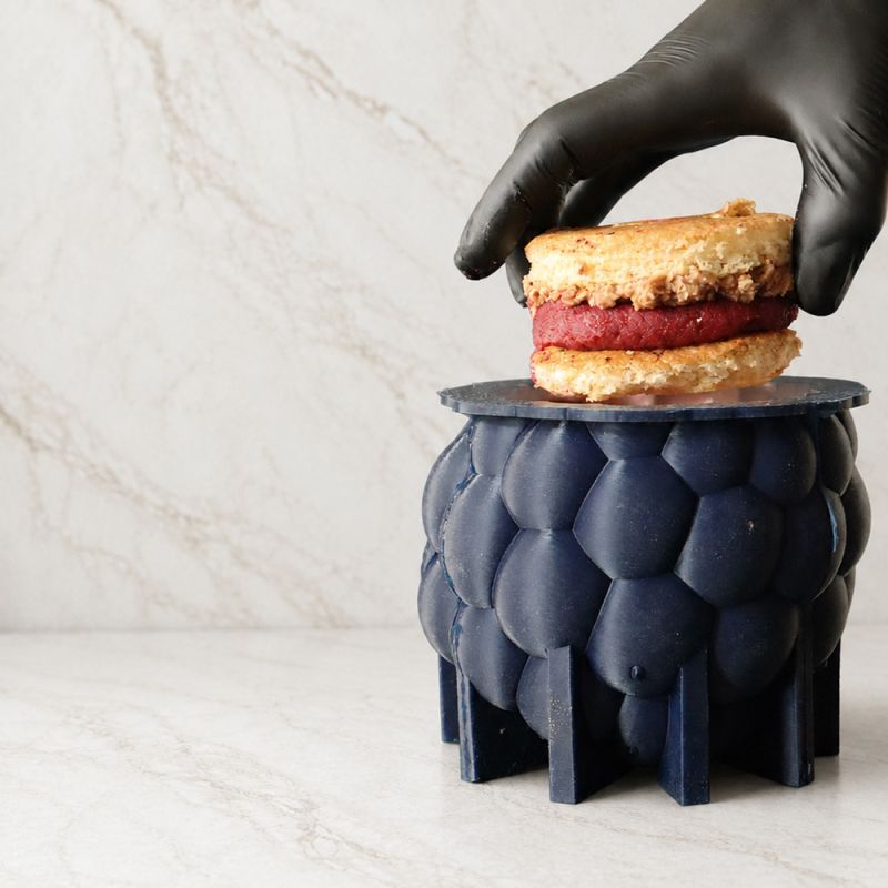 Moule silicone trompe-l'œil framboise XXL - 907 ml
