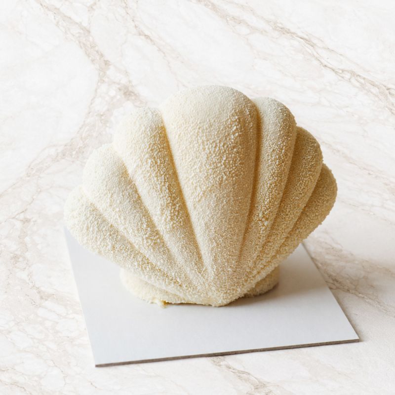 Moule silicone trompe-l'œil coquillage individuel