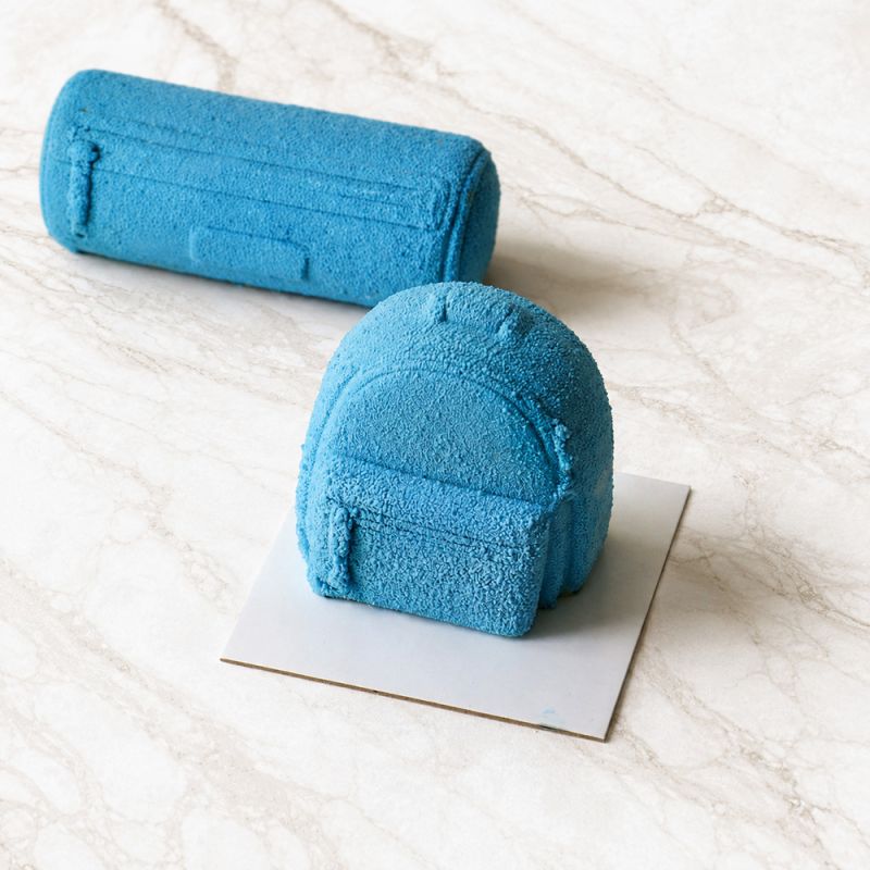 Moule silicone trompe-l'œil cartable individuel