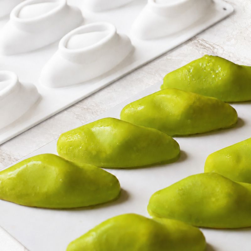 Moule silicone plaque mini trompe-l'œil pistache
