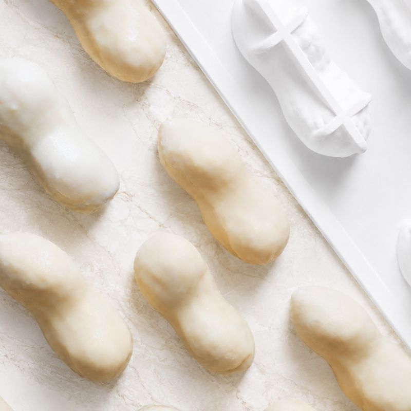 Moule silicone plaque mini trompe-l'œil cacahuète