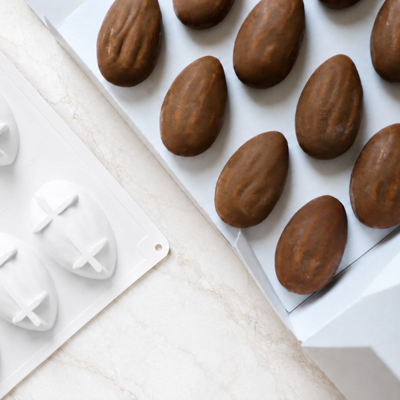 Moule silicone plaque mini trompe-l'œil amande