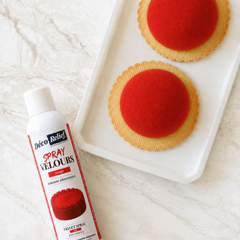 Spray velours beurre de cacao rouge - 300 ml
