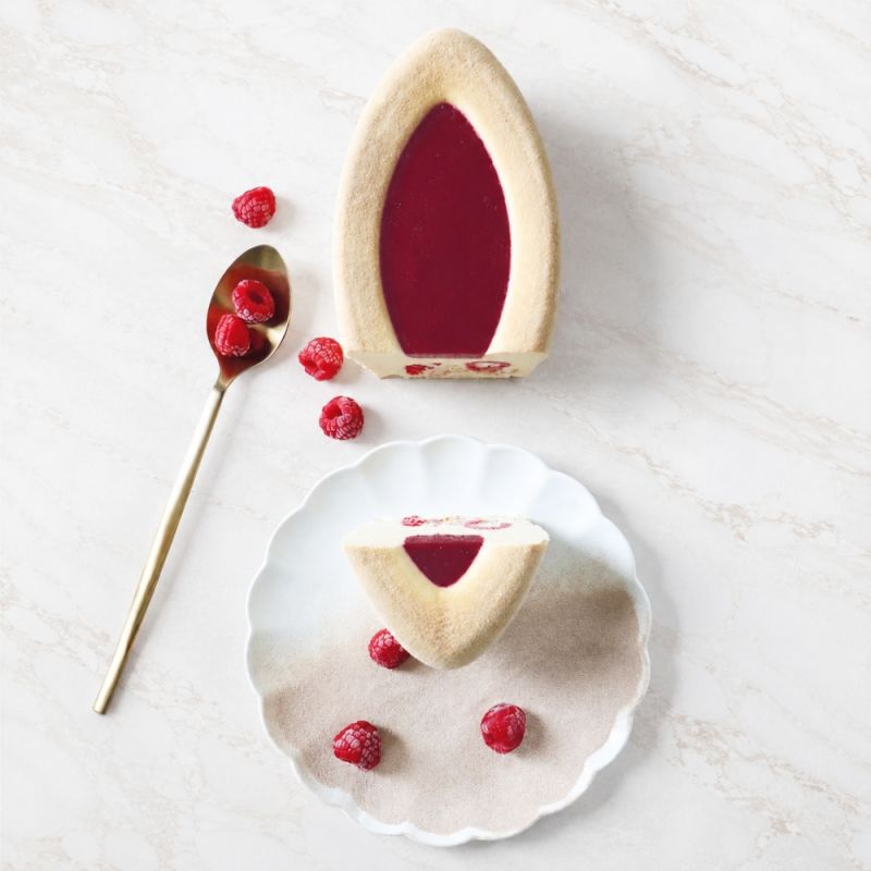 Moule silicone entremet trompe-l'œil barquette 3D