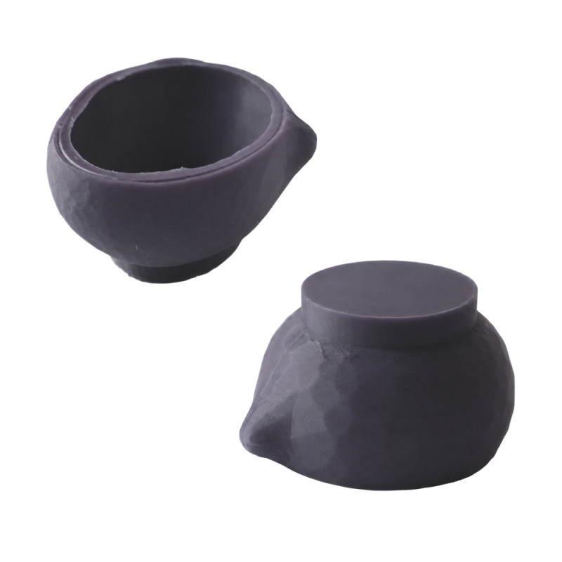 DR322 - Moule silicone trompe-l'œil châtaigne individuel