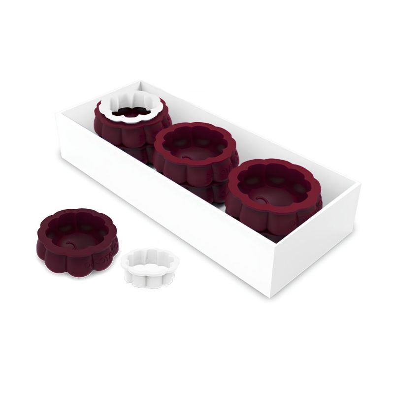 Moule silicone trompe-l’œil fleur Mellow Regular x6
