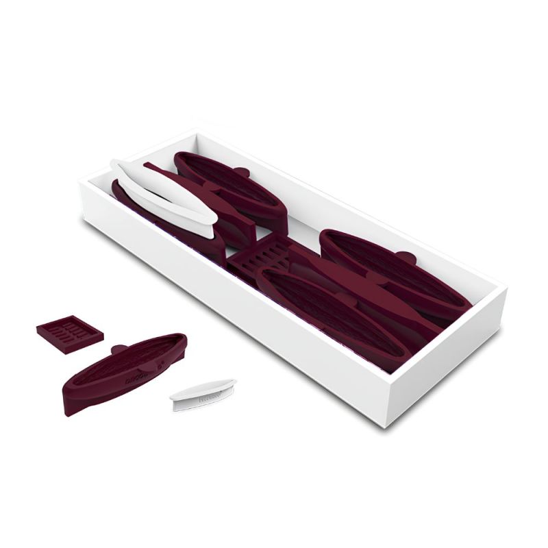 Moule silicone trompe-l’œil Éclair cacao x6