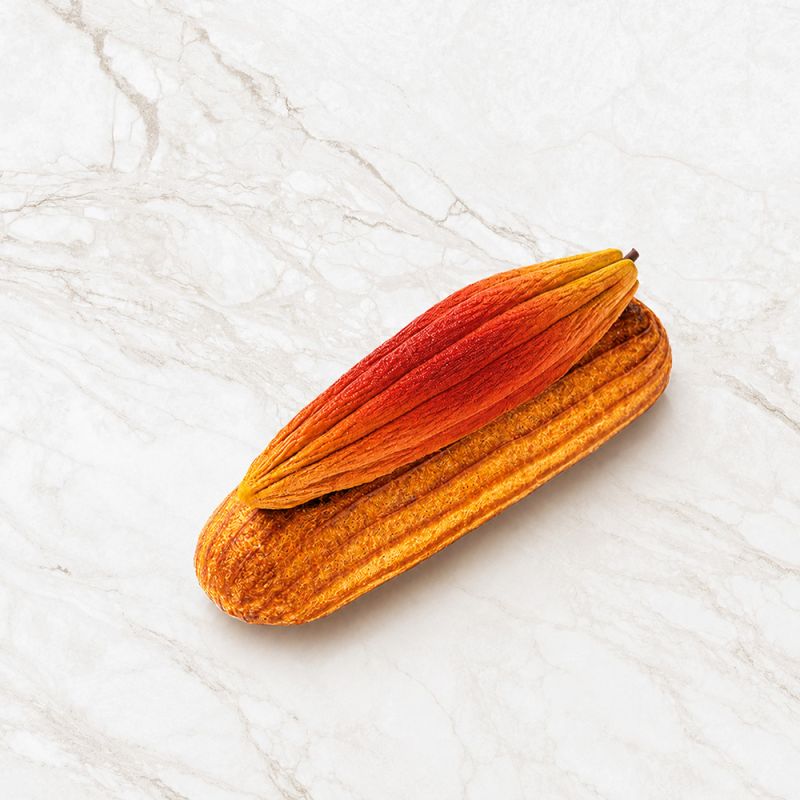 Moule silicone trompe-l’œil Éclair cacao x6