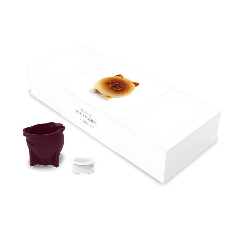 Moule silicone trompe-l’œil Petit Chat x6 – Signature Joris Vanhee