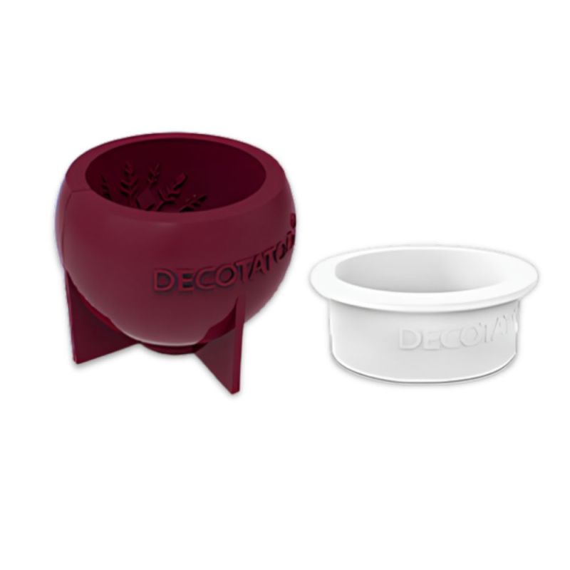 Moule silicone trompe-l’œil Boule de Noël x5