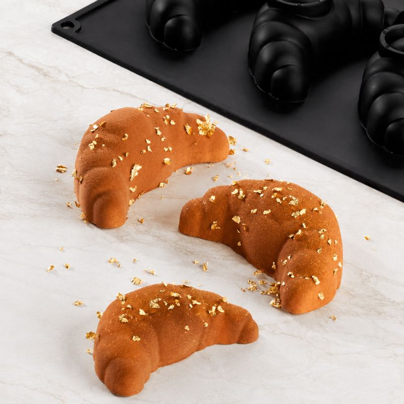 Moule silicone Pavoflex croissant trompe-l'œil individuel